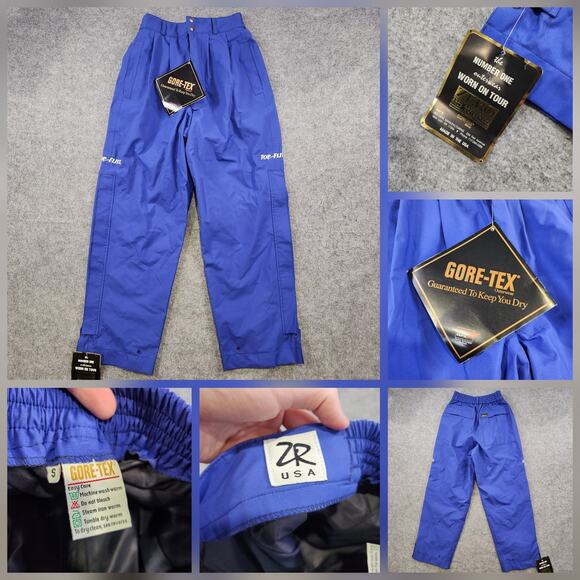 Vintage Zero Restriction Gore-Tex Pants Mens Small Tour Golf Waterproof USA 90s - Picture 1 of 16